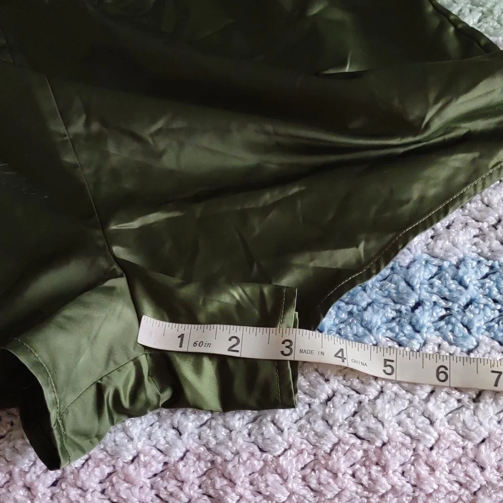 Hunter X Target Medium Olive Green Satin Romper